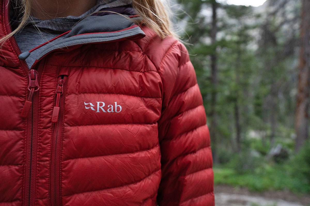 Rab Microlight Alpine down jacket (Rab logo)